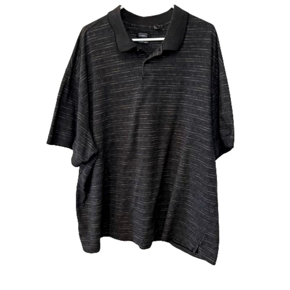 Haggar Swift Dry Men's Polo Shirt, Big and Tall, Gray 4X